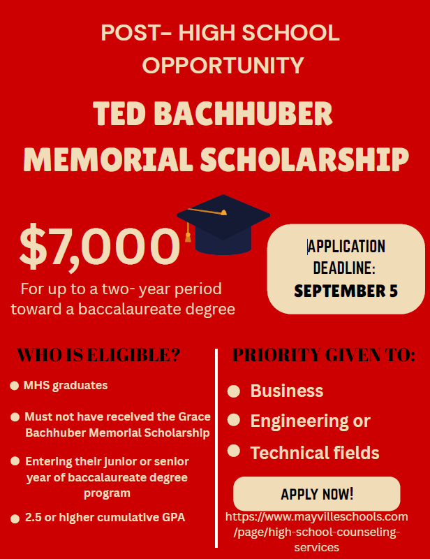 Ted Bachhuber Scholarship Opportunity