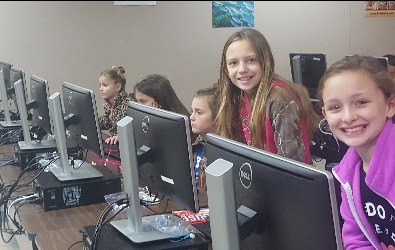 Students at Hour of Code