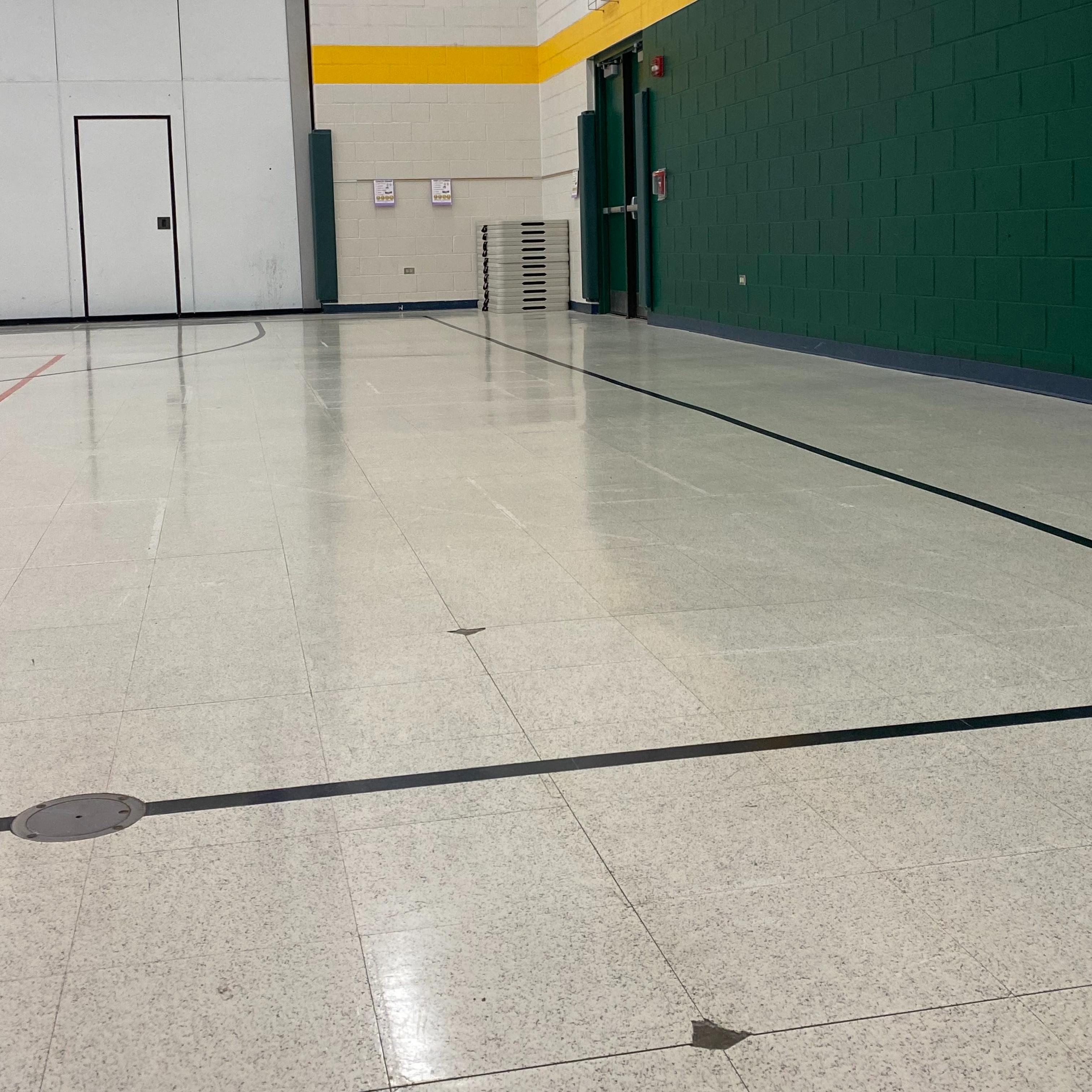 Cracked Gym Floor