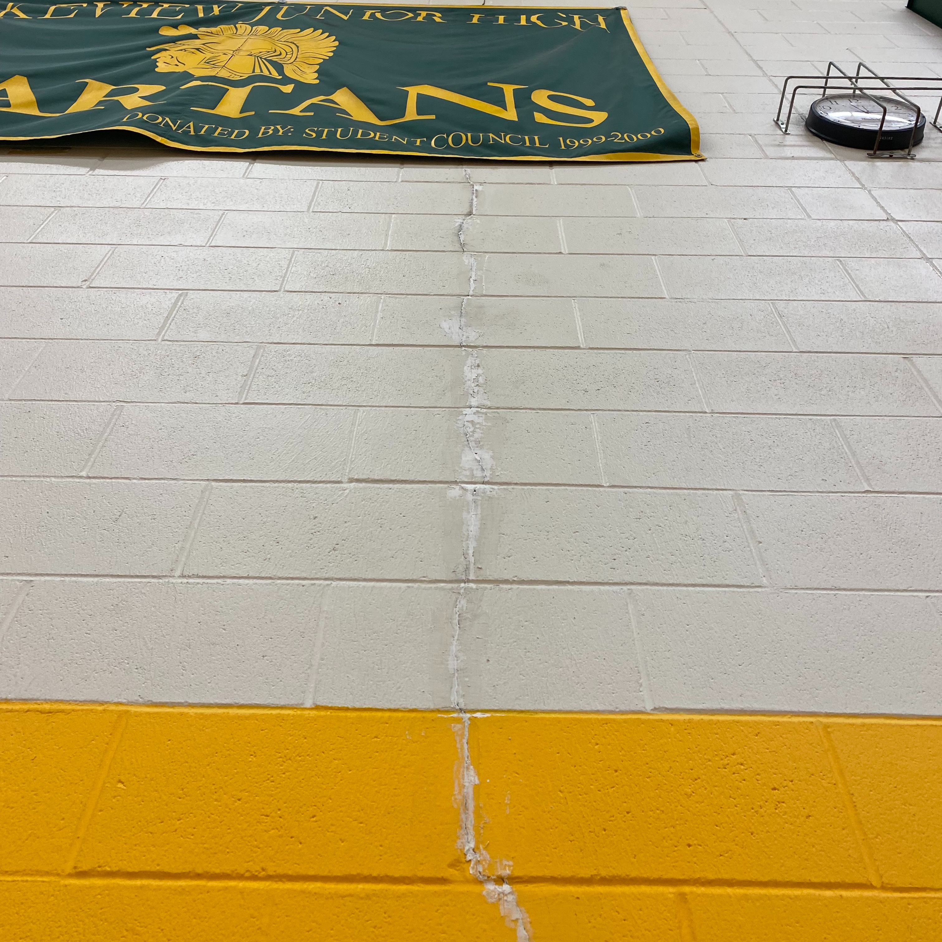 Crack in Gym Wall