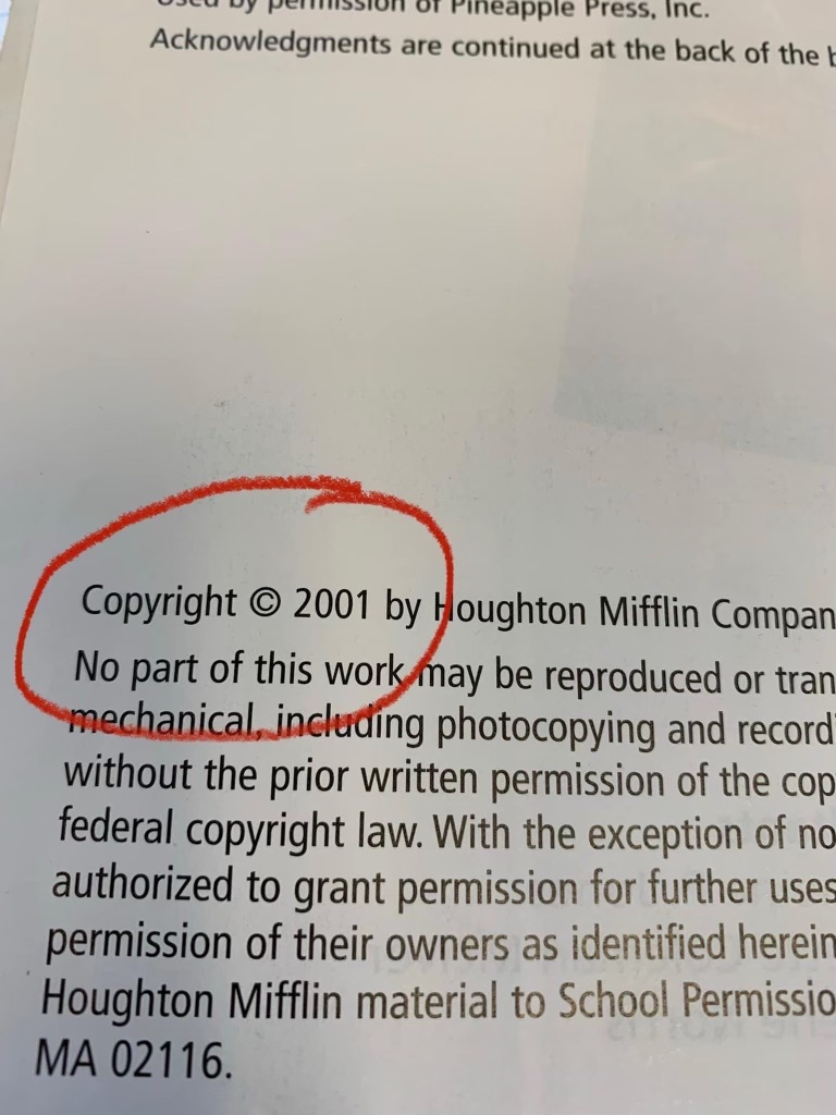 Outdated Textbook