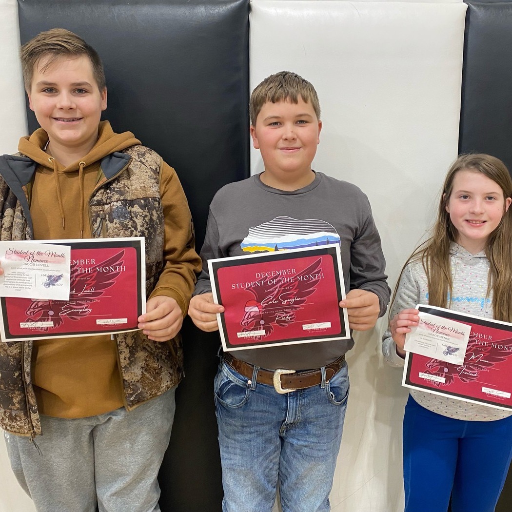 JH Students of the Month