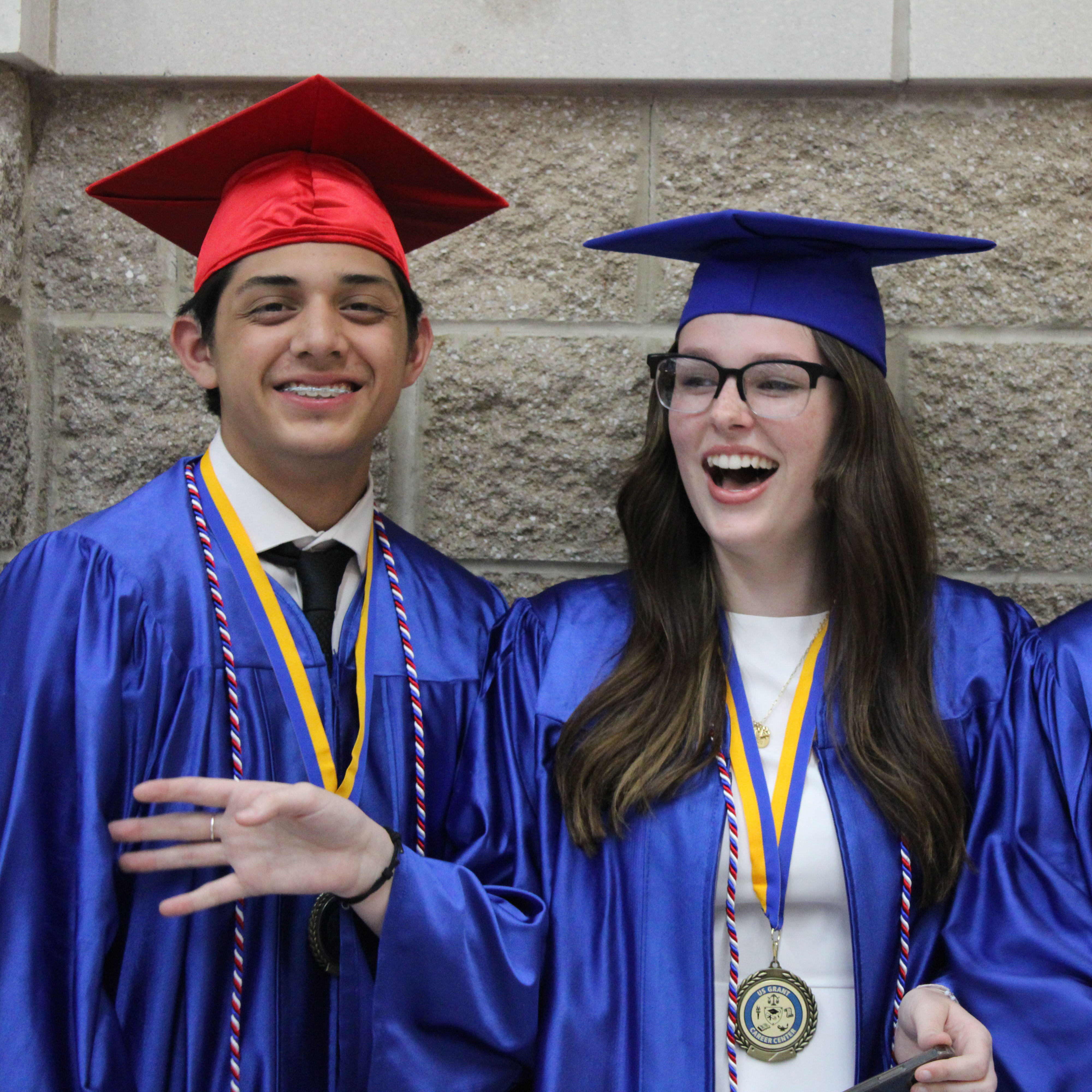 students graduating