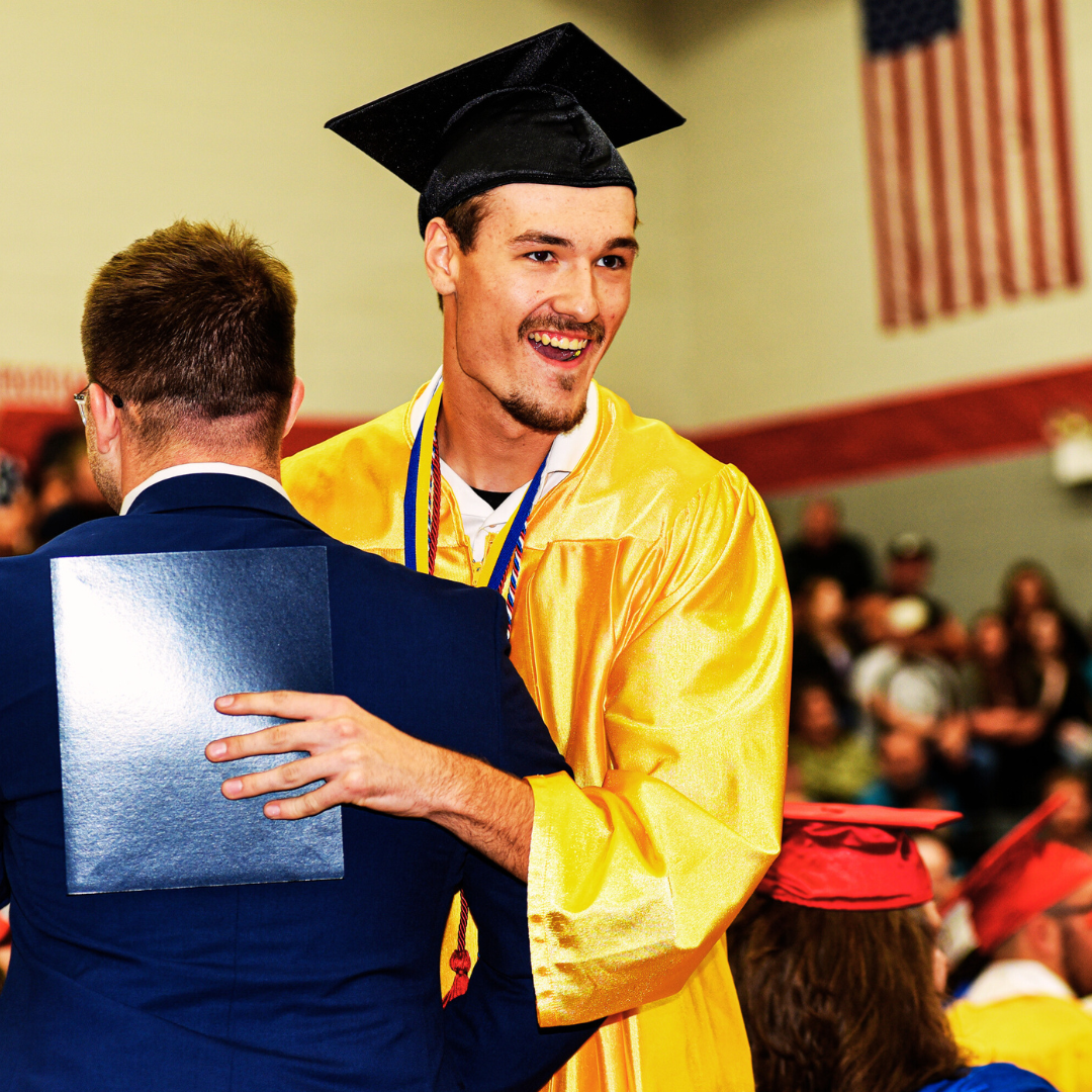 student graduating