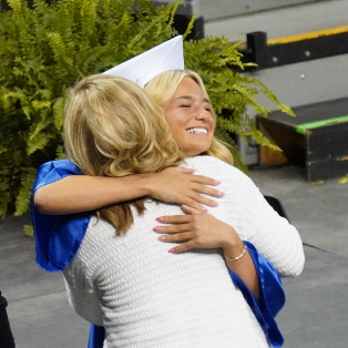 student graduating