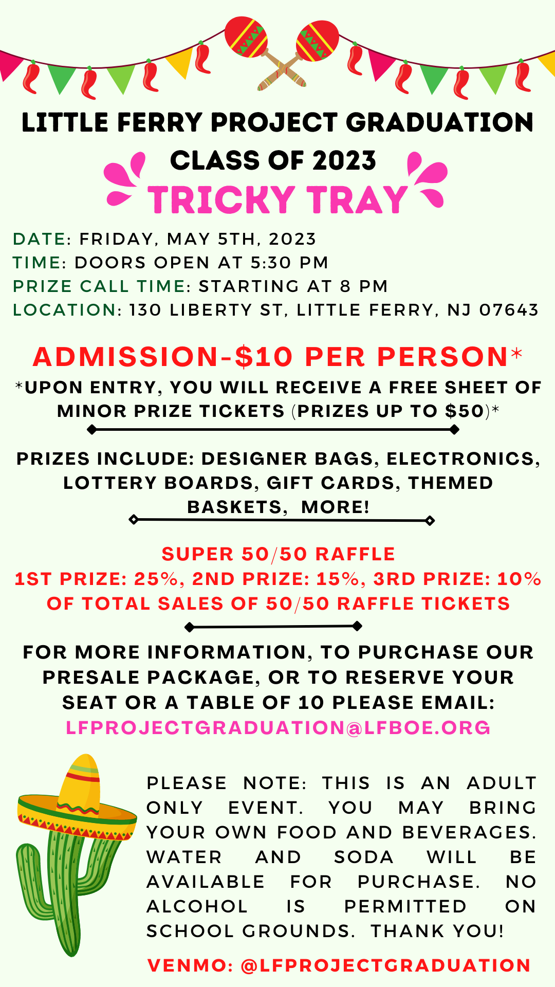 8th grade tricky tray little ferry public schools