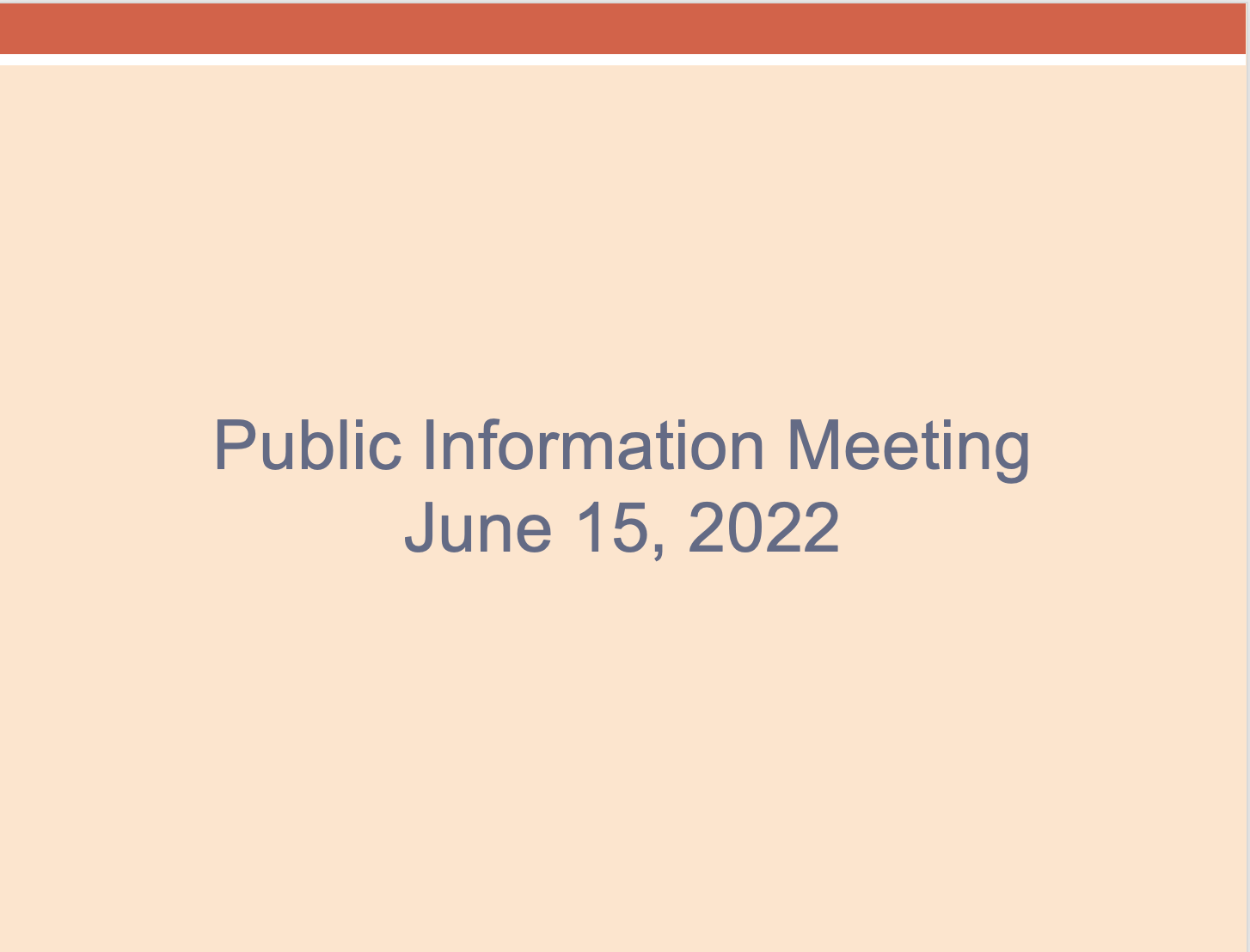 June 15, 2022 Public Information 