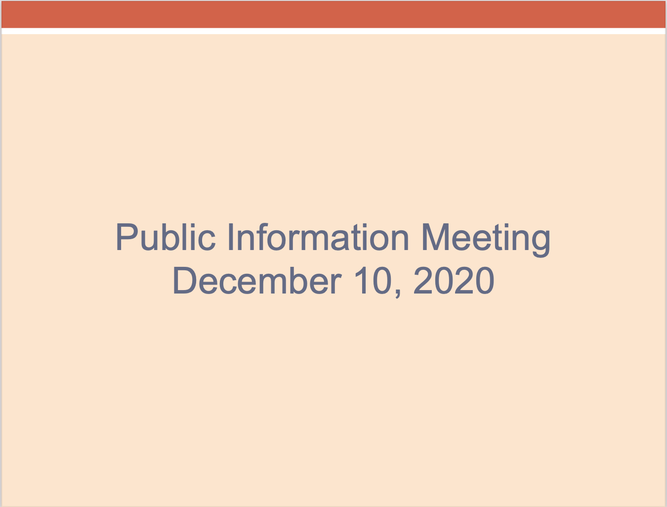Town Info Meeting Slide