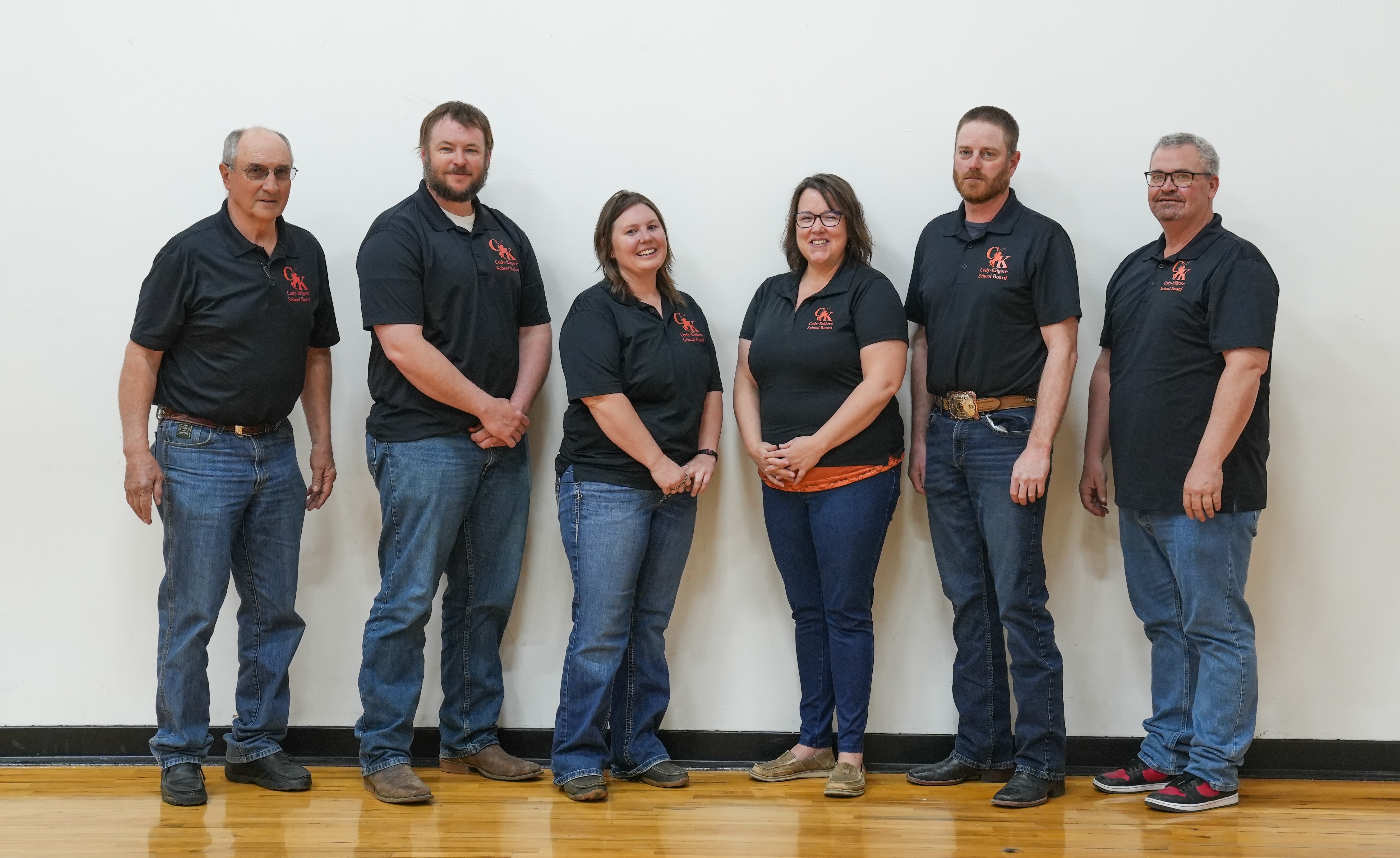 2025 School Board (L-R): Tim Nollette, Landon Miller, Shara Ford, Bethany Swendener, Nick Simmons, and Kevin Ravenscroft