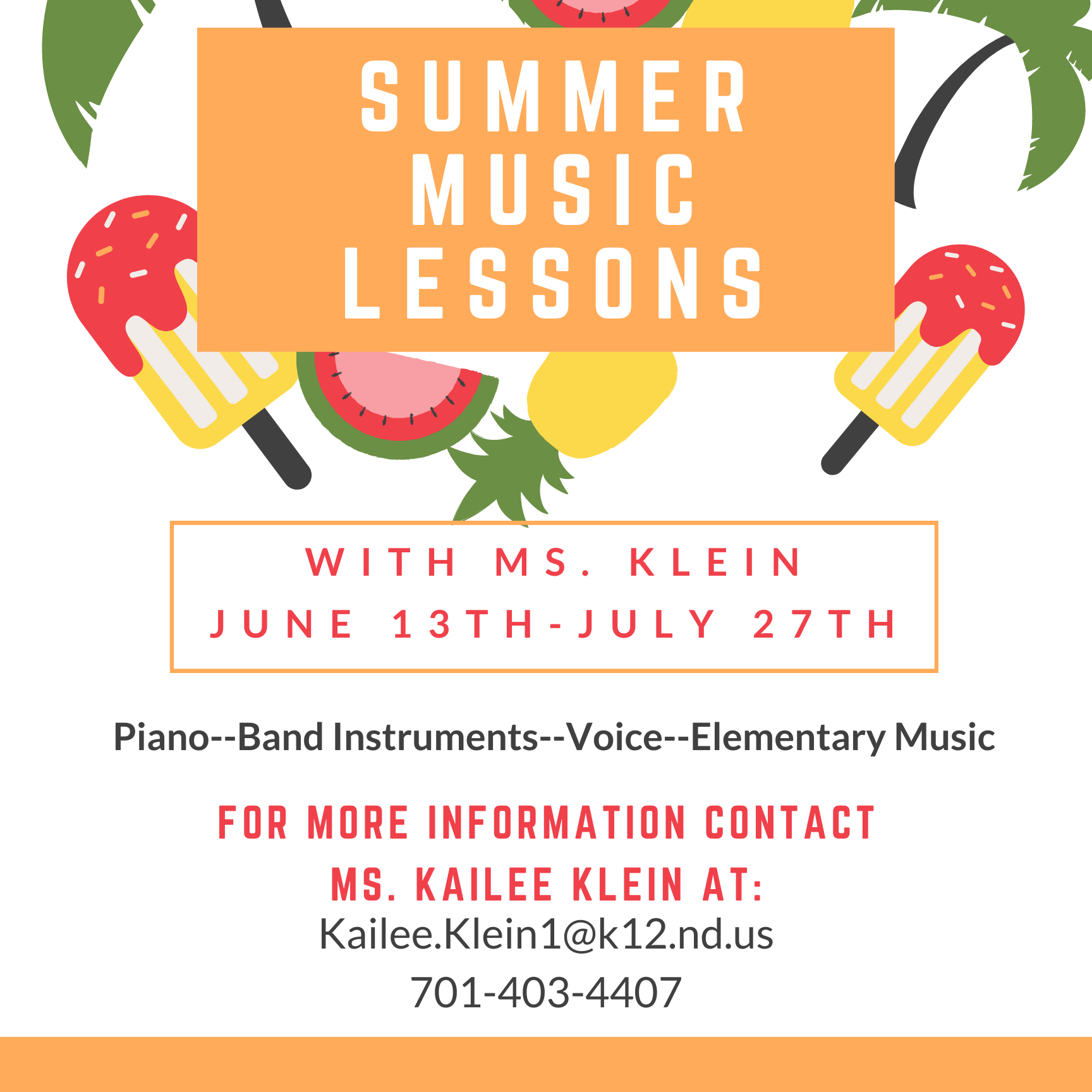 Summer Lessons