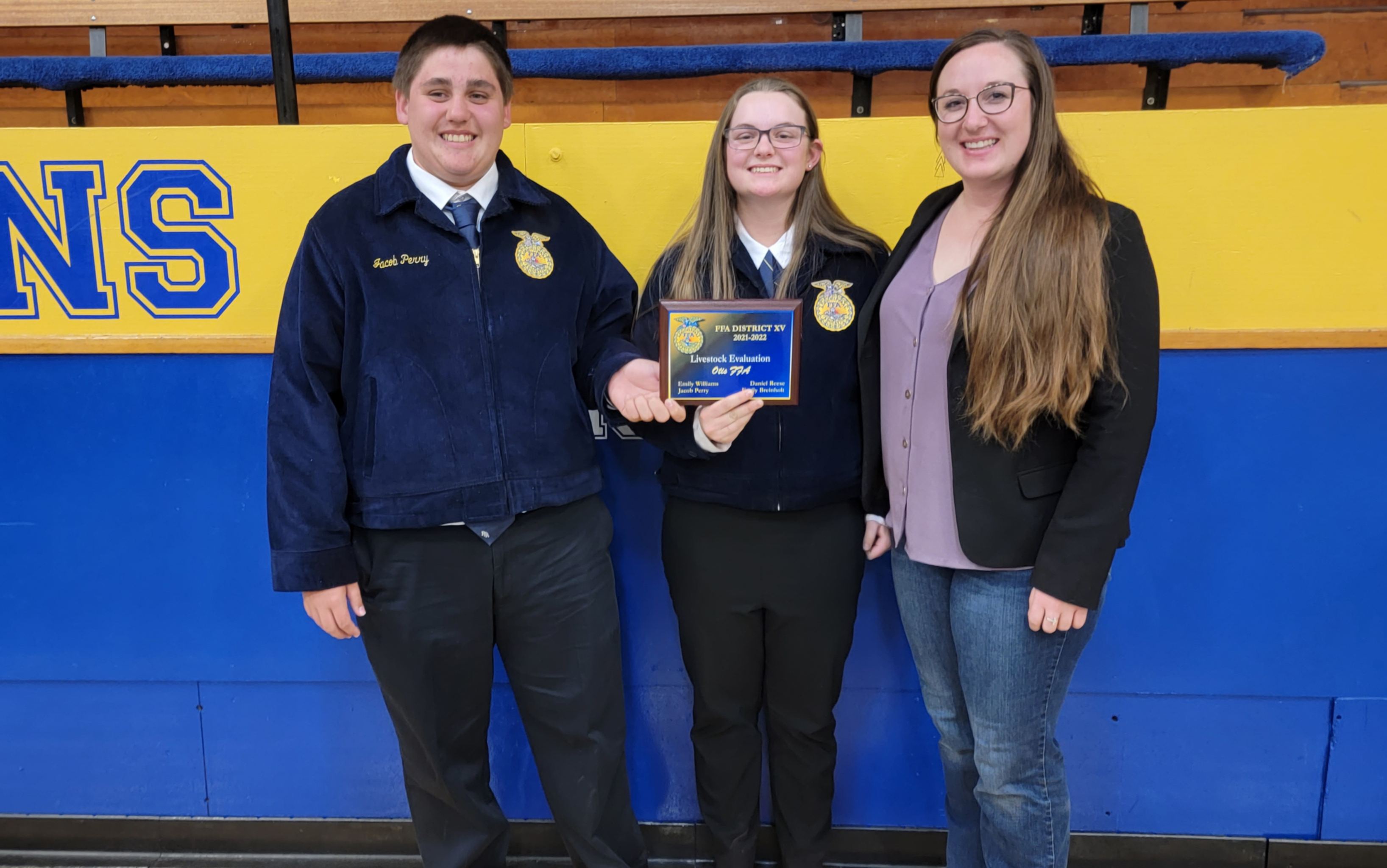 FFA 1st place Livestock Judging Districts