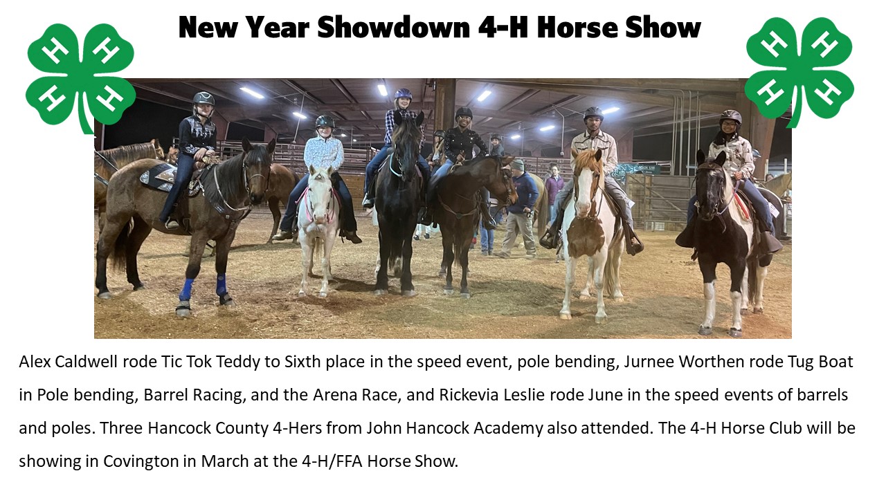 4-H'ers Group Pose with News Captions