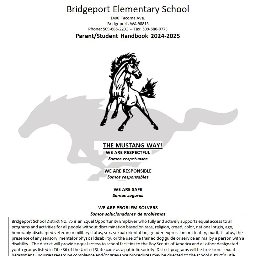 BES Parent/Student Handbook