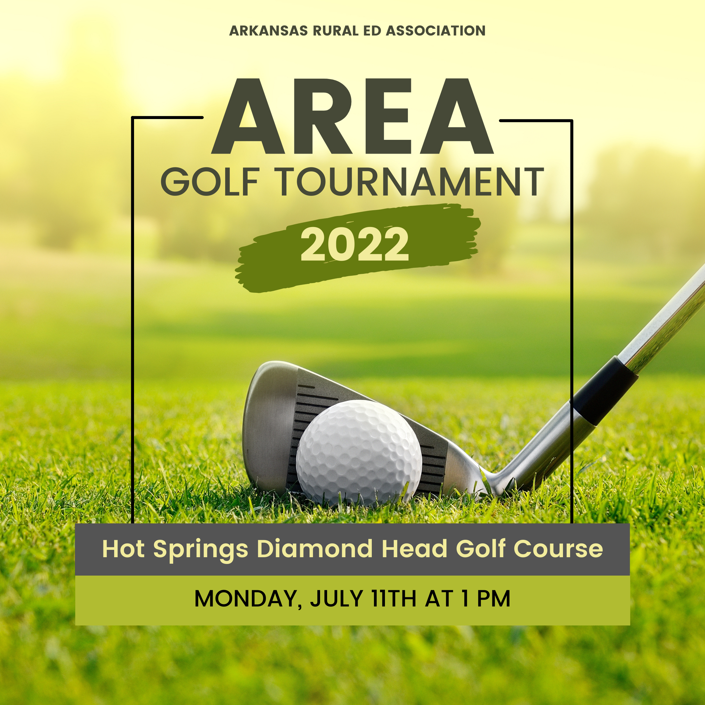 The AREA Golf Tournament will be on Monday, July 11th starting at approximately 1:00 pm at the Hot Springs Diamond Head Golf Course. If interested in participating in the tournament please contact George Foshee at: kforshee@cablelynx.com or text 501-622-7431.