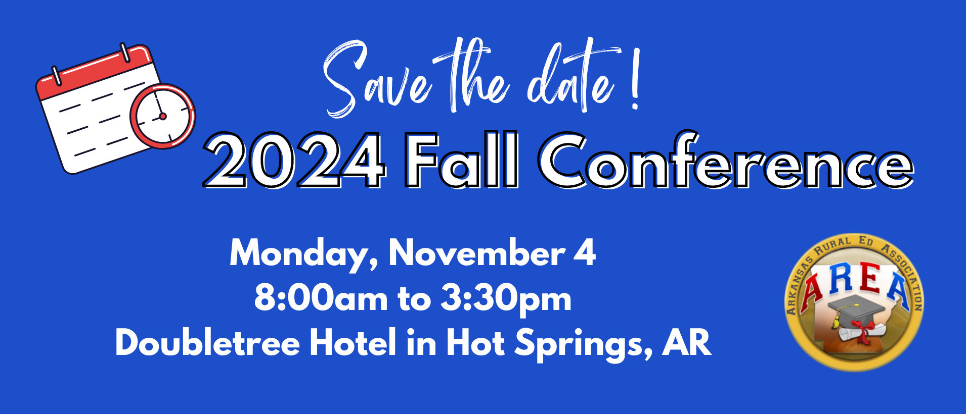 save the date for 2024 Fall Conference Monday, November 4