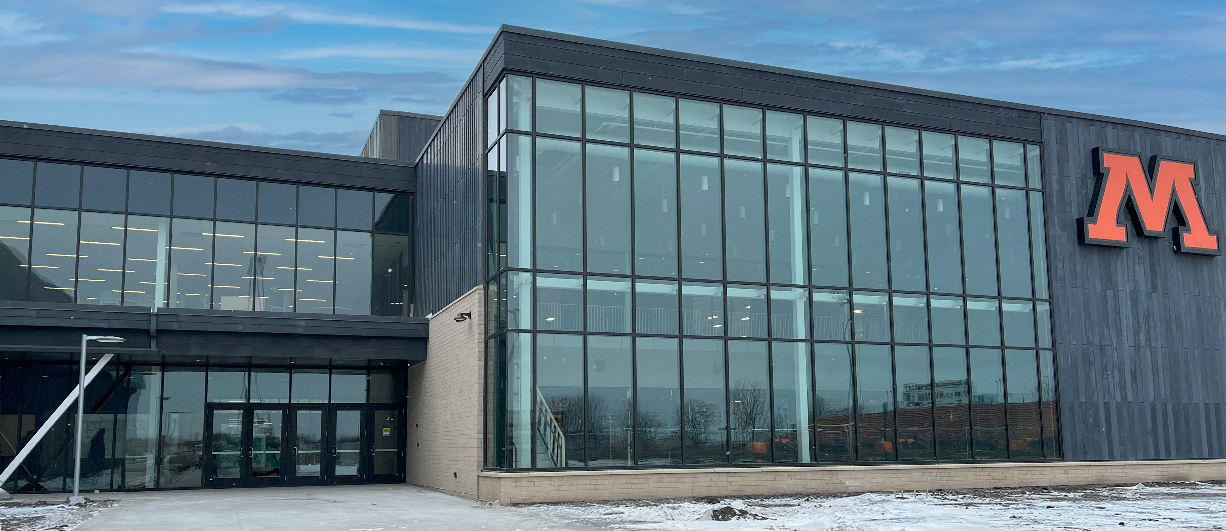 MHS exterior by door 19
