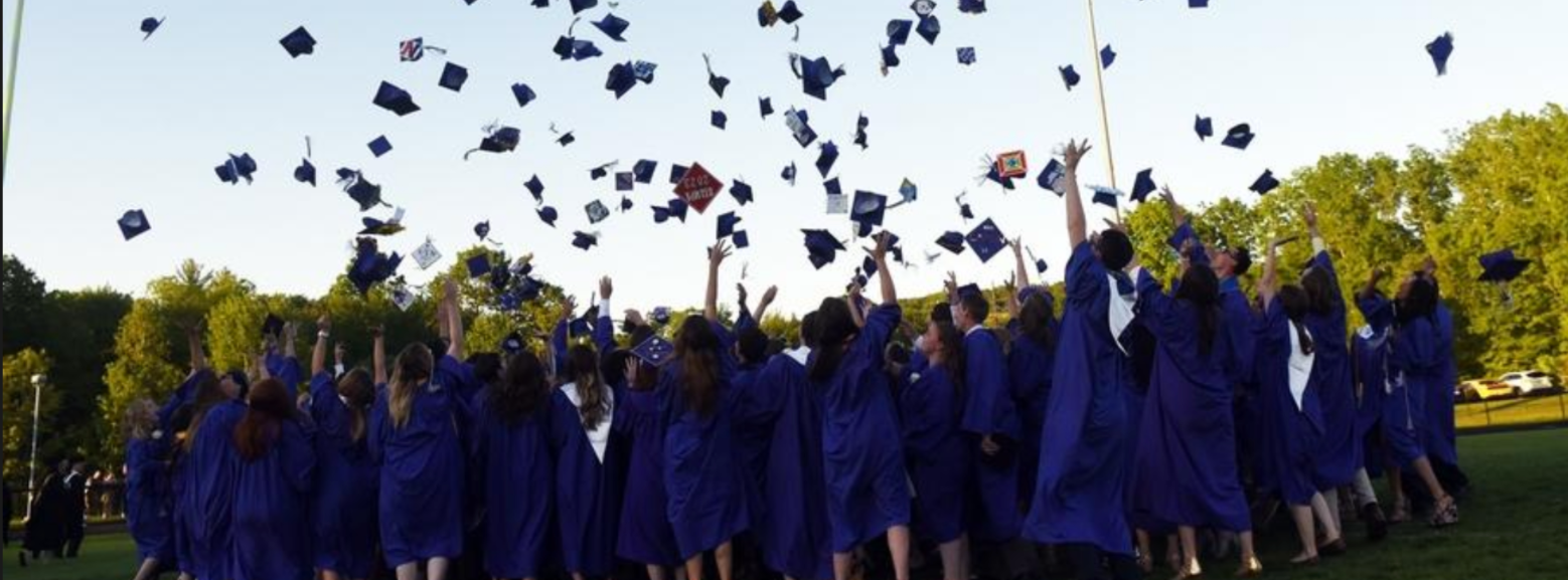 Marshwood High School Students Celebrate their graduation in 2019