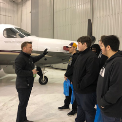 Students tour Fargo Jet Center