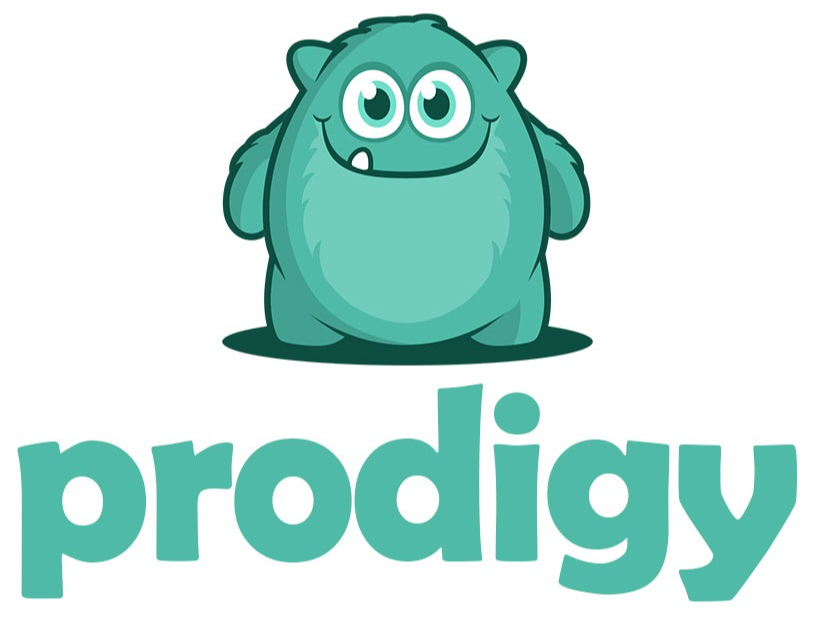 Prodigy icon - Friendly Monster Pic with the word Prodigy below it