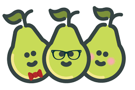 PearDeck logo with 3 pears with smiley faces