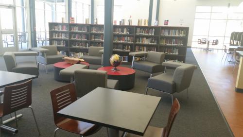 View from the circulation desk.