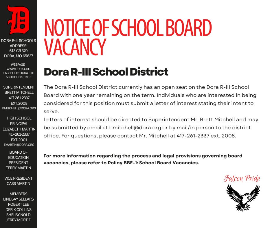 School Board Vacancy 