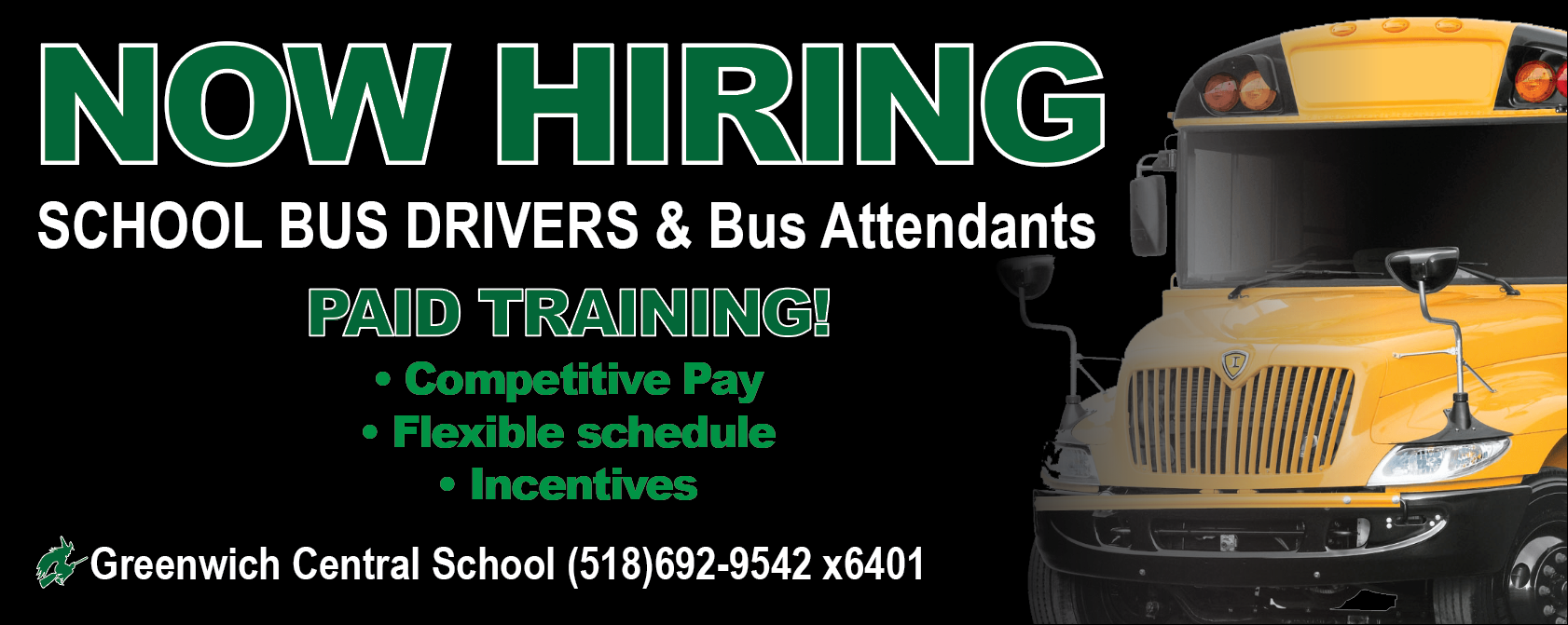 bus drivers wanted graphic