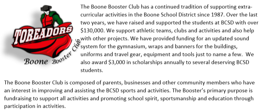 The Boone Booster Club 