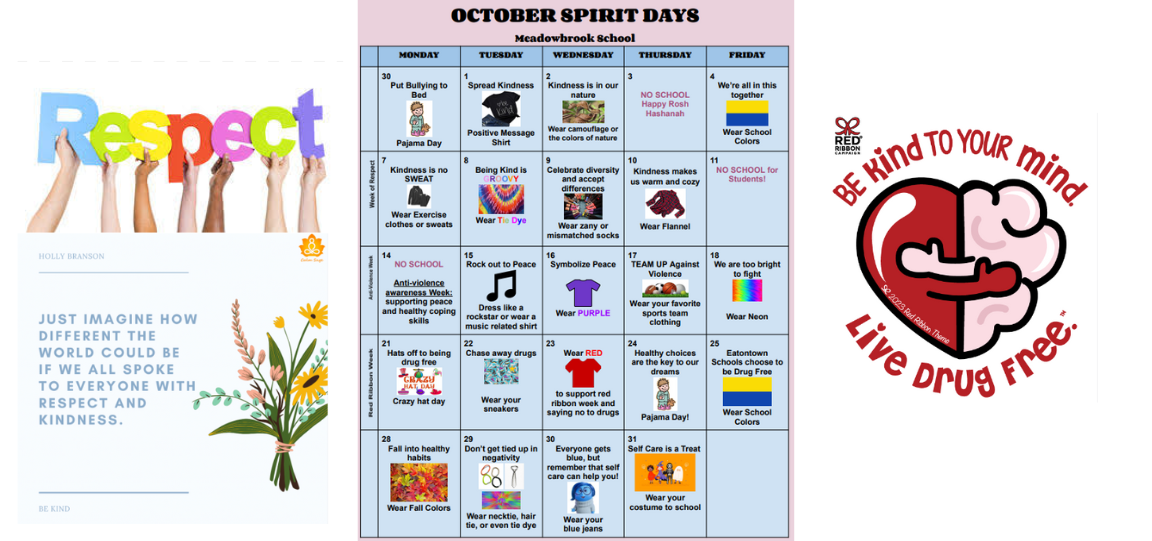 October Spirit Days at MES