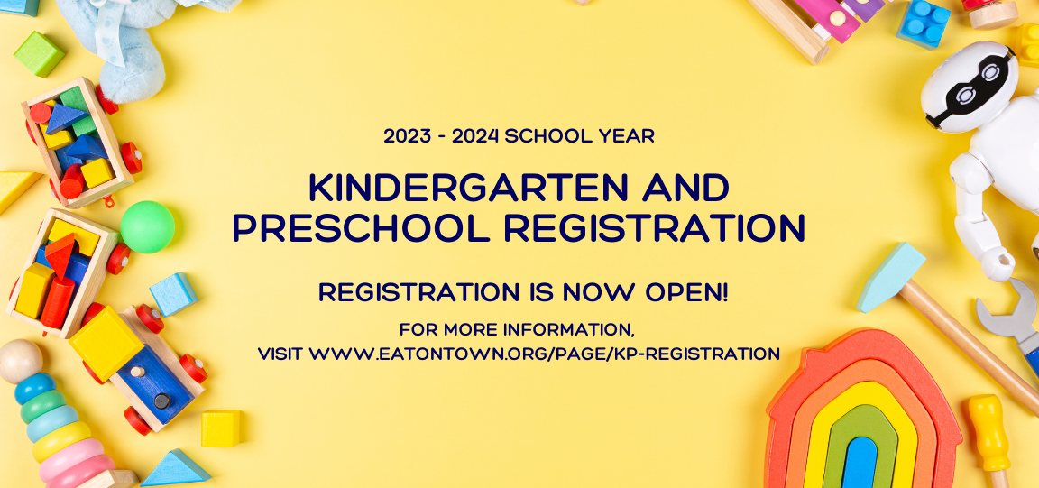 Kindergarten and Preschool Registration is now open!