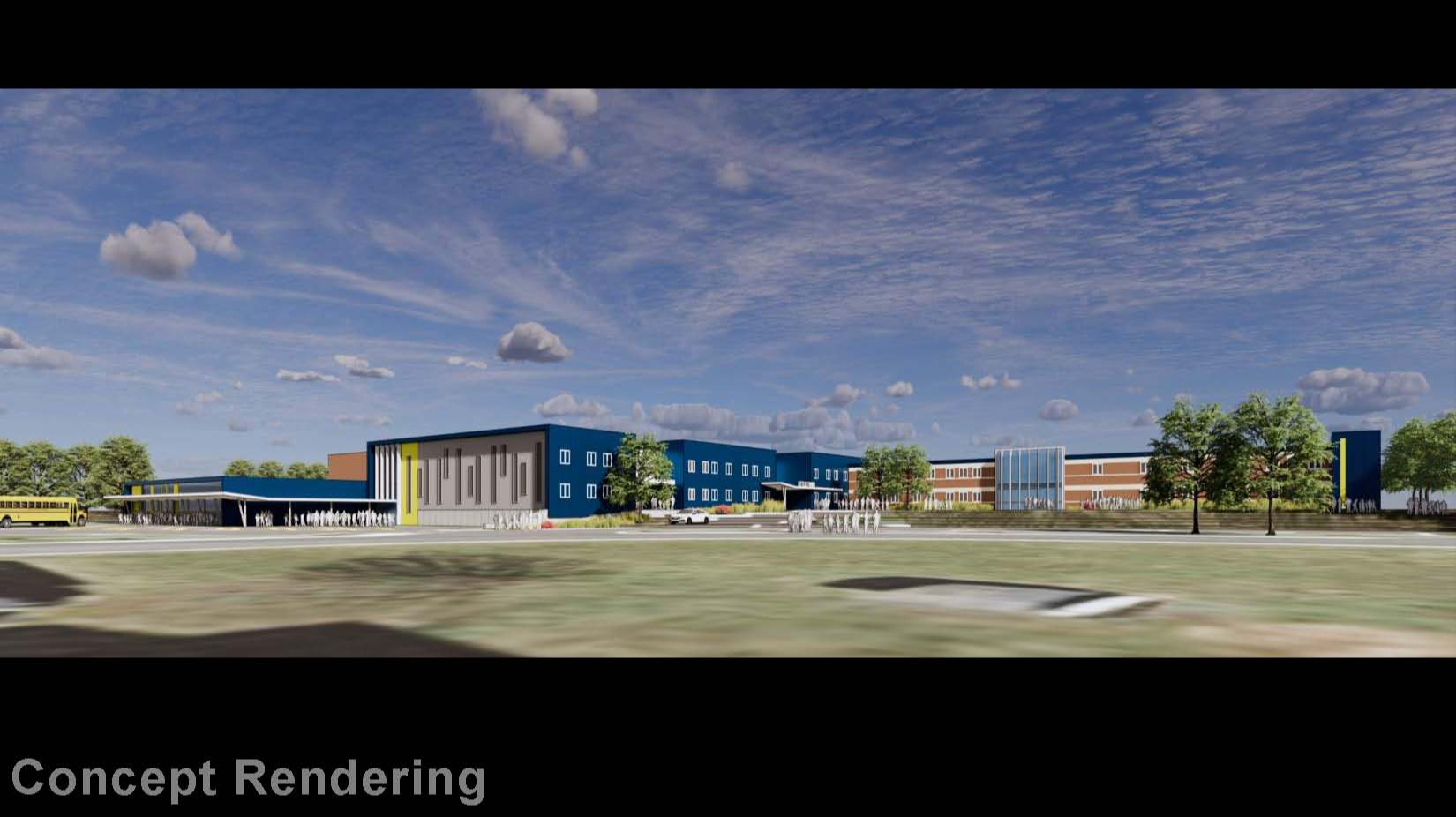 Concept rendering of MS/HS Building