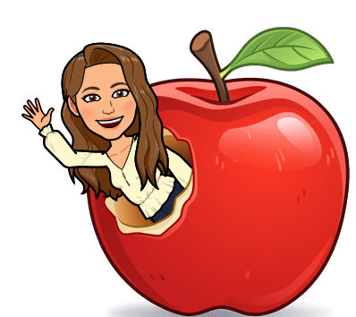 Bitmoji in an apple