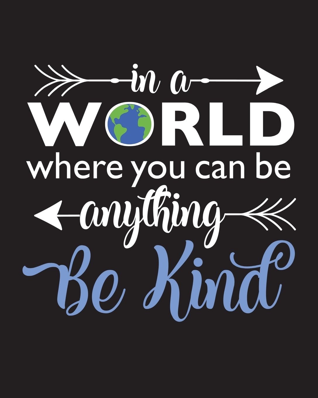 In a world where you can be anything, be kind