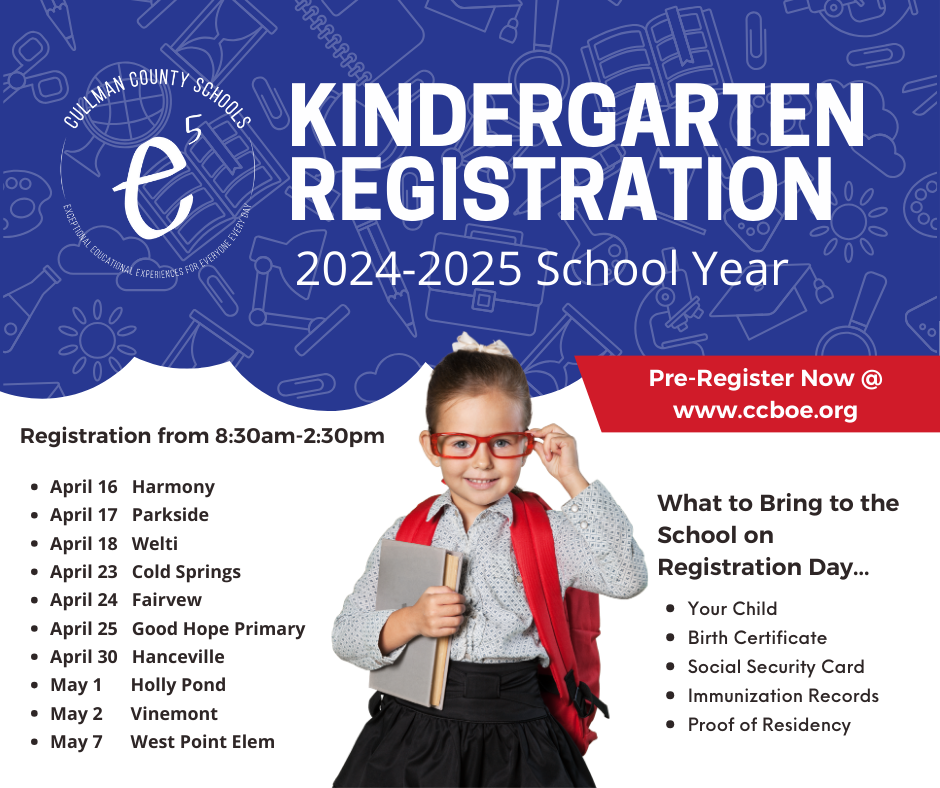 Kindergarten Registration Dates