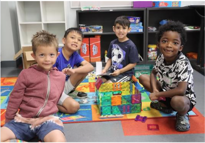 kids playing with blocks