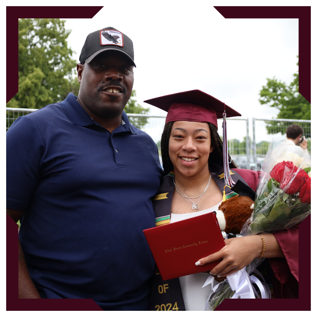 Parent with graduating student