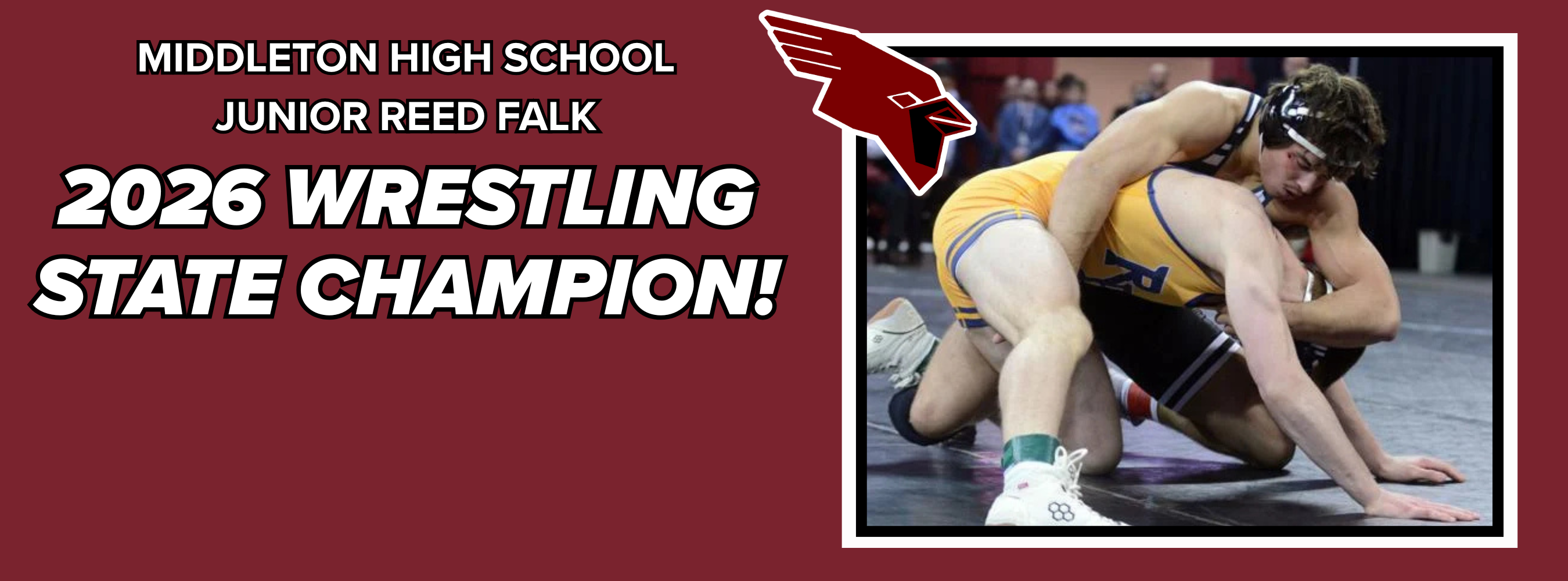 Reed Falk 2026 Wrestling State Champion