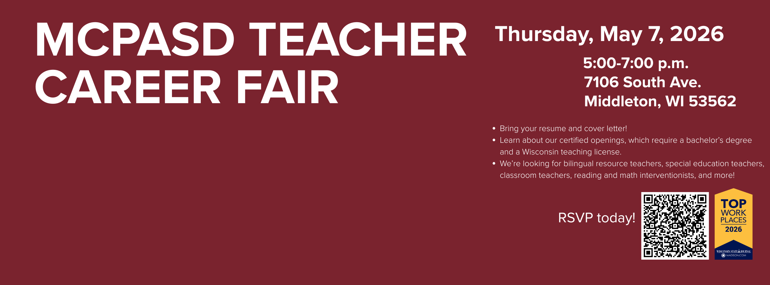 teacher fair on may 7