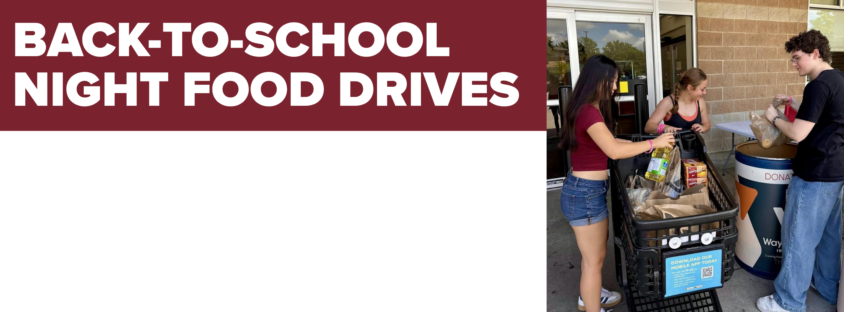 Back-to-School Night Food Drives