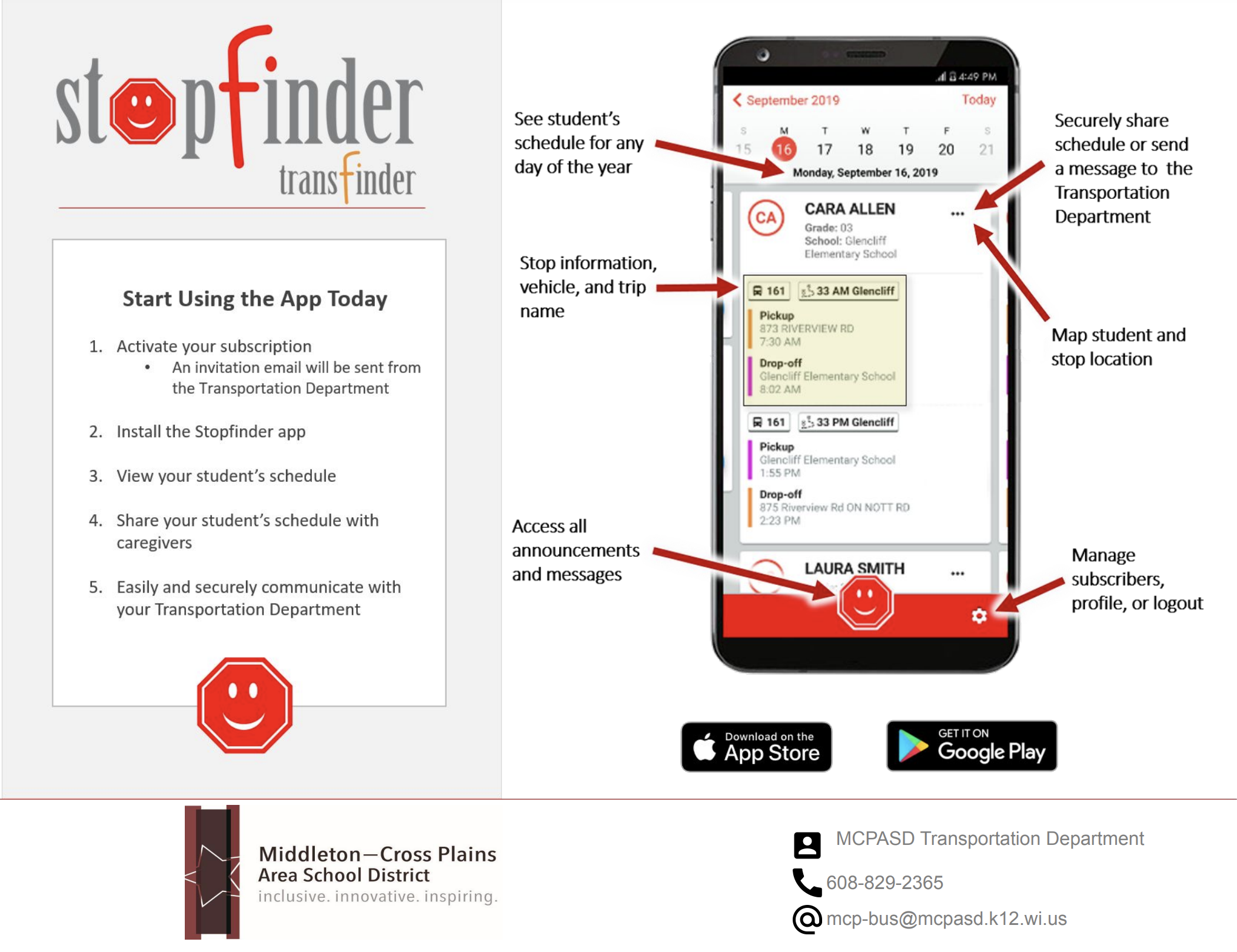 The Stopfinder app by Transfinder tutorial