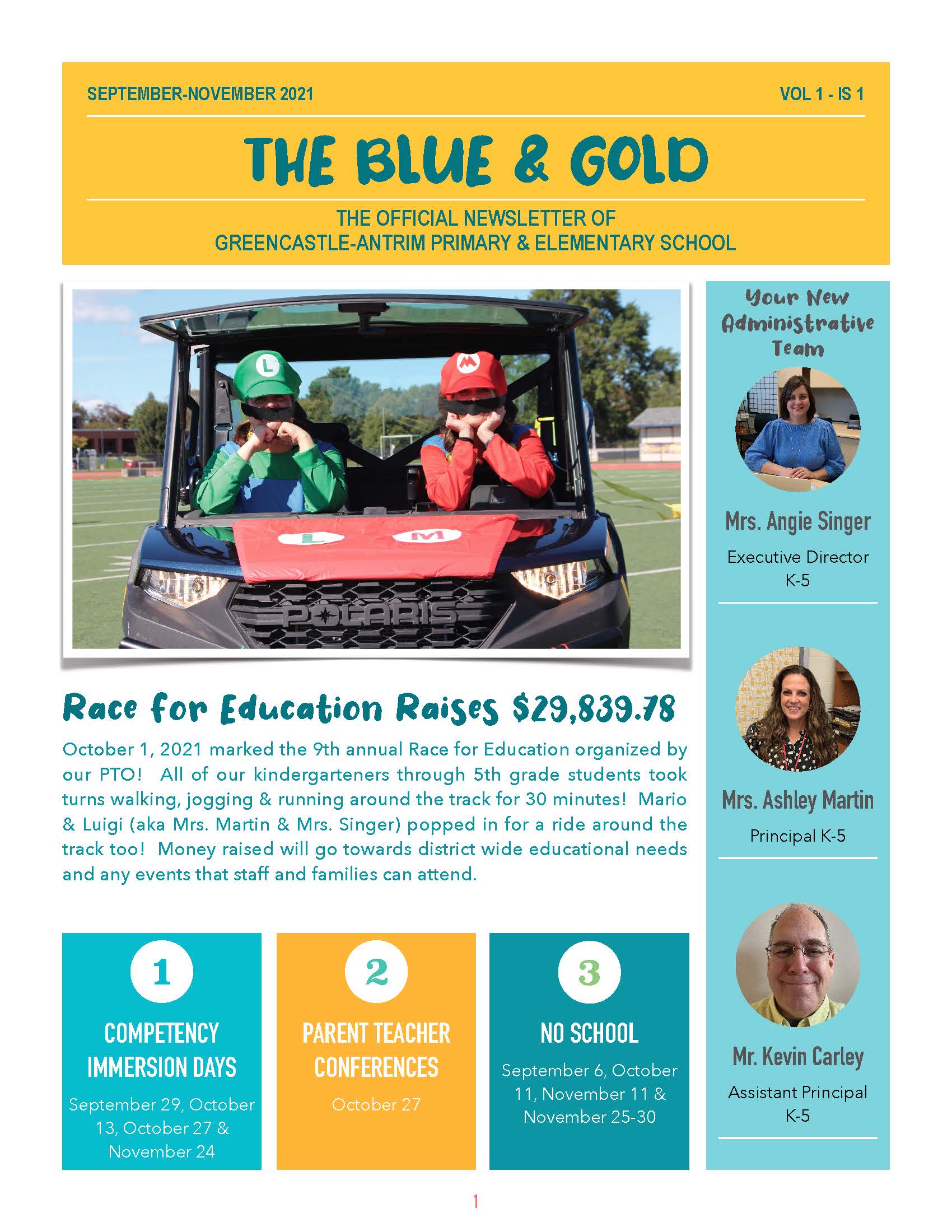 The Blue & Gold Newsletter GreencastleAntrim Elementary School