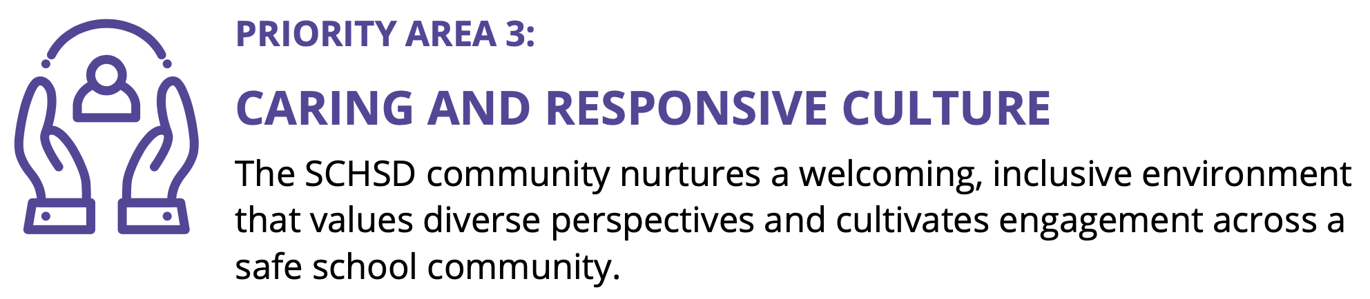 Priority Area 3:  Caring and Responsive Culture