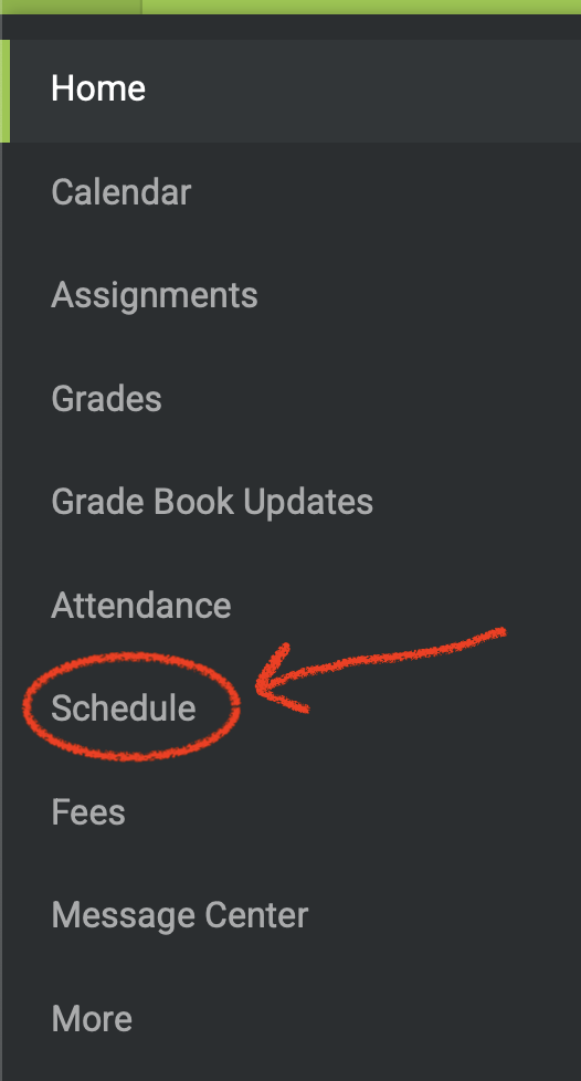 How fo find schedule