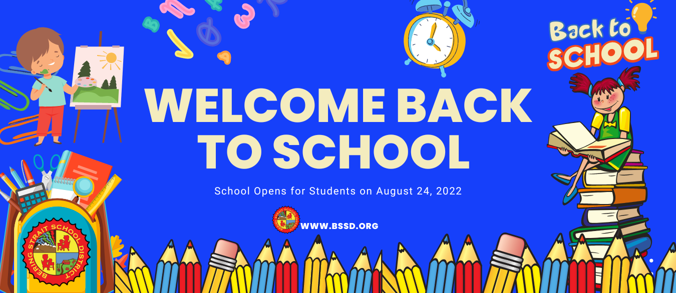 welcome back to school , school opens for students on august 24, 2022, www.bssd.org, books, pencil, student sitting on books
