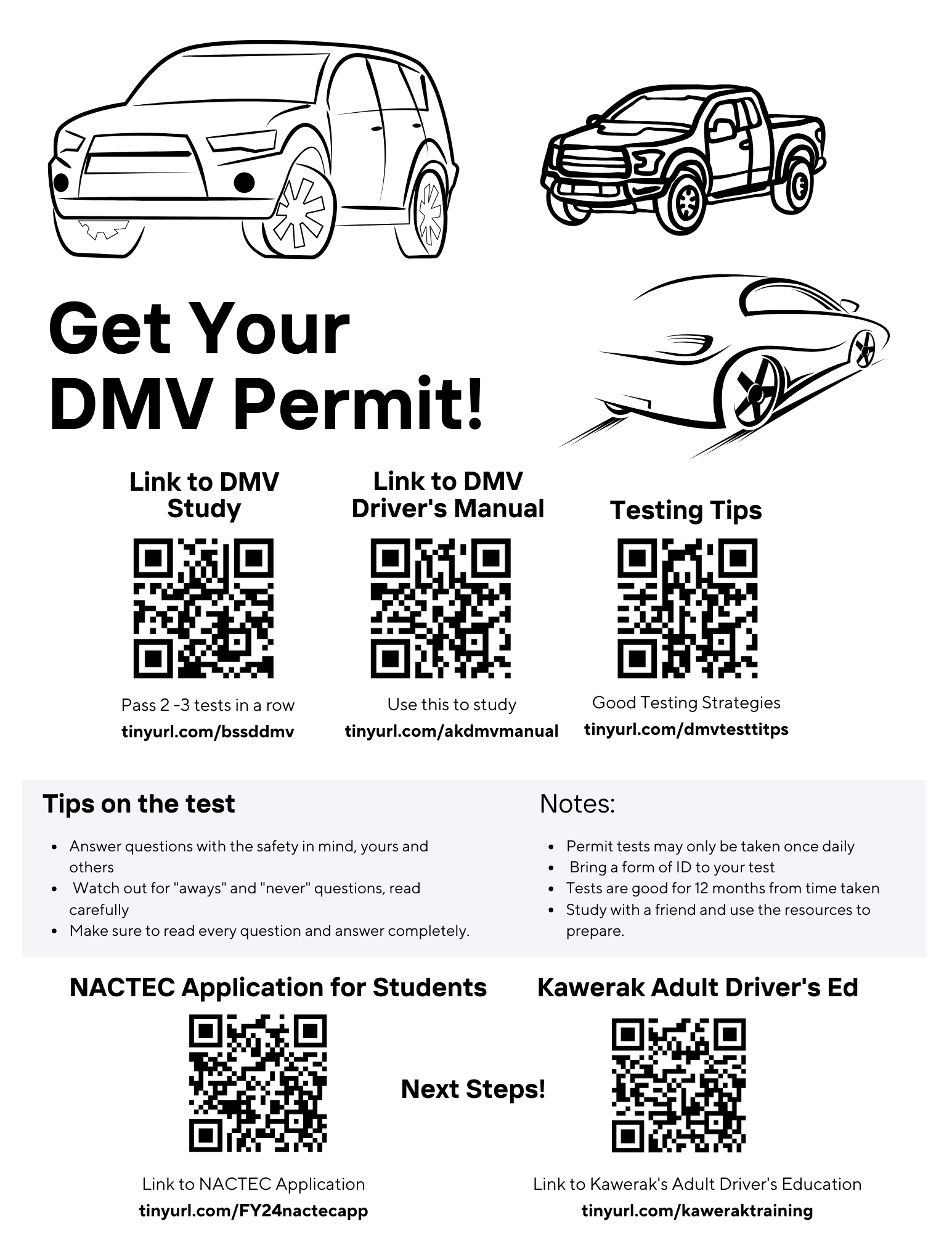 DMV Permit Exam Information