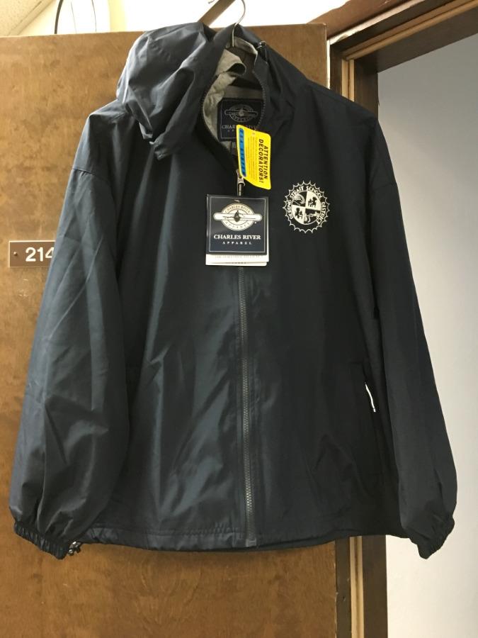 Navy Windbreaker w/ Hood $60 