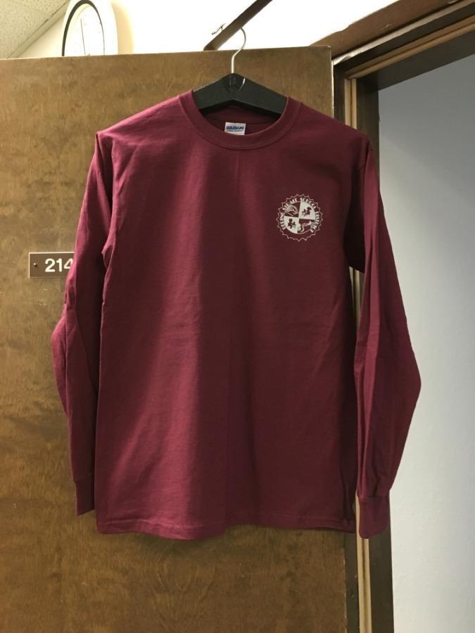 Maroon Long Sleeve T-Shirt $20 