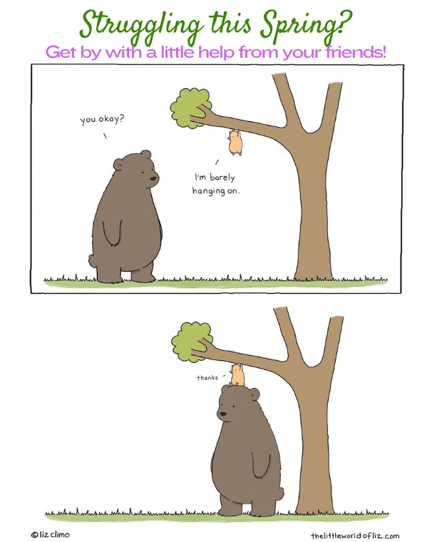 Get support from your friends