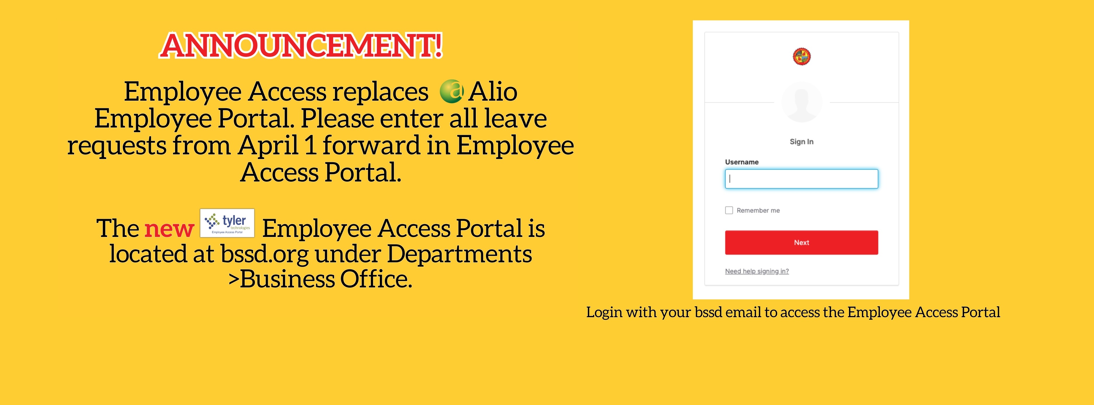 new employee access portal