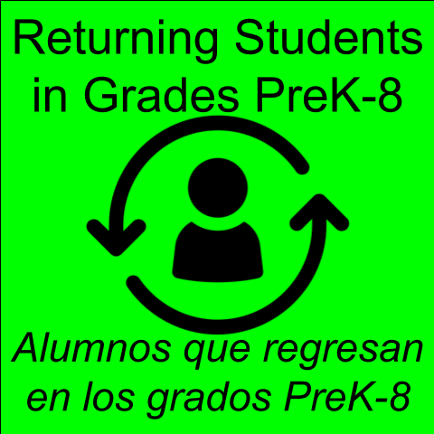 Returning Students Grades K-8